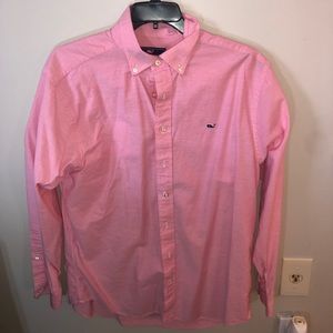 Vineyard Vines Pink Button Up